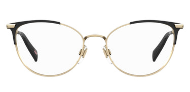 Premium Women Levi's Model Eyeglasses: LV 5025 - Gold & Black- SpecSMART Eye Clinic (Front View)